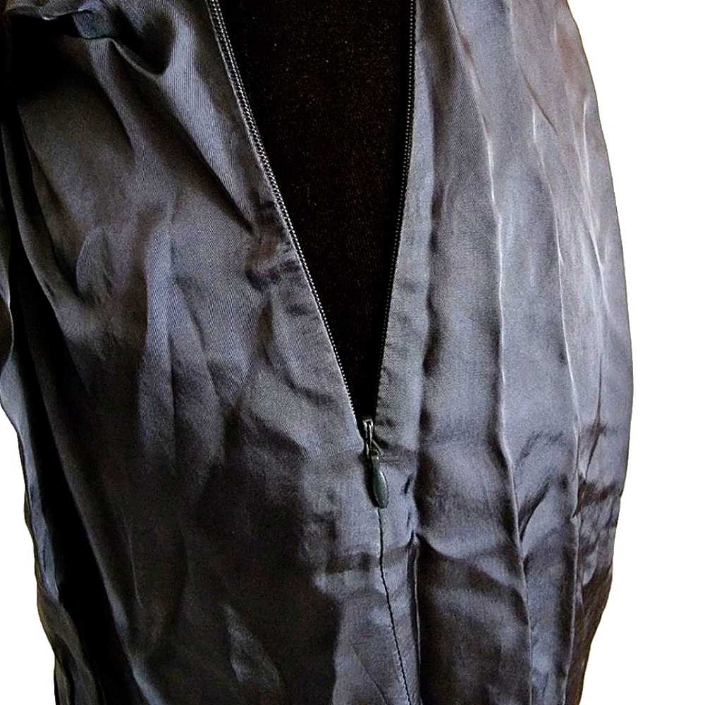 BCBGMAXAZRIA Navy Blue Iridescent Wrap Cocktail Dress NEW - Picture 6 of 16